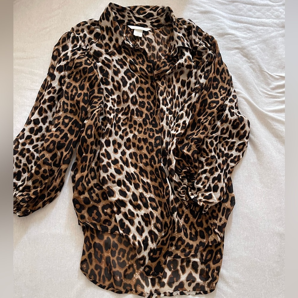 Cheeta Print Blouse